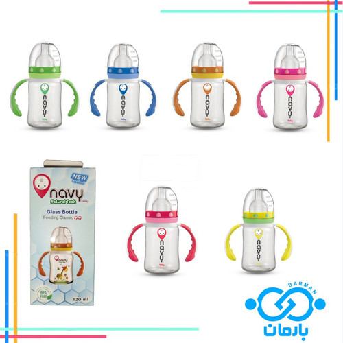 شیشه شیرتو پلاس 120 میلی پیرکس دسته دار+یک عدد بطریpp آفر