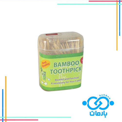 خلال دندان چوبی بامبو 100 عددی