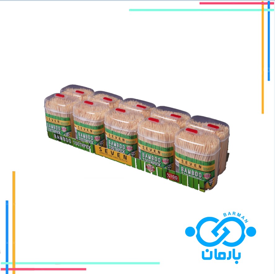 خلال دندان چوبی بامبو 100 عددی