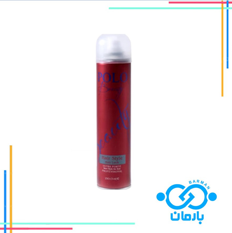 اسپری چسب مو فلزی پلو 250میلی polo beauty
